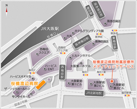 桜橋渡辺病院 地図
